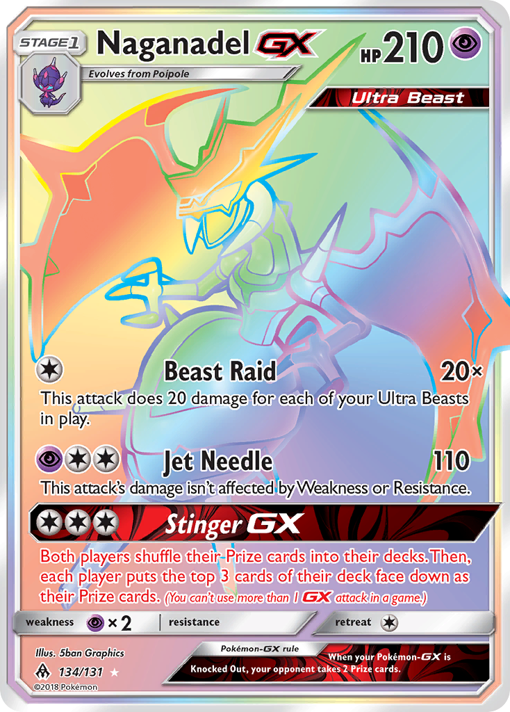 Naganadel GX (134/131) [Sun & Moon: Forbidden Light] | Exor Games Bridgewater