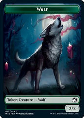 Rhino // Wolf Double-sided Token [Innistrad: Midnight Hunt Commander] | Exor Games Bridgewater