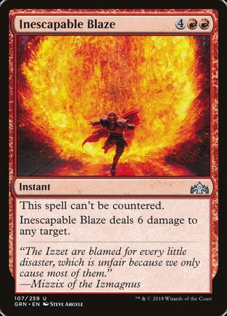 Inescapable Blaze [Guilds of Ravnica] | Exor Games Bridgewater