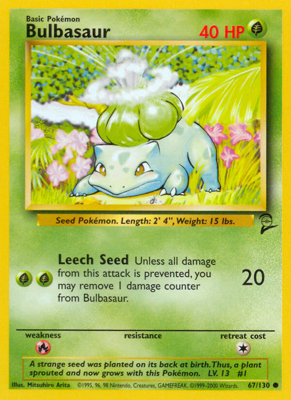 Bulbasaur (67/130) [Base Set 2] | Exor Games Bridgewater