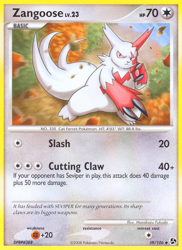 Zangoose (59/106) [Diamond & Pearl: Great Encounters] | Exor Games Bridgewater