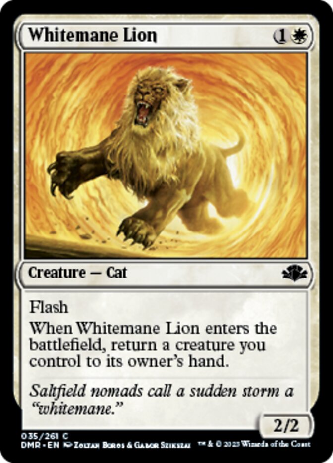 Whitemane Lion [Dominaria Remastered] | Exor Games Bridgewater