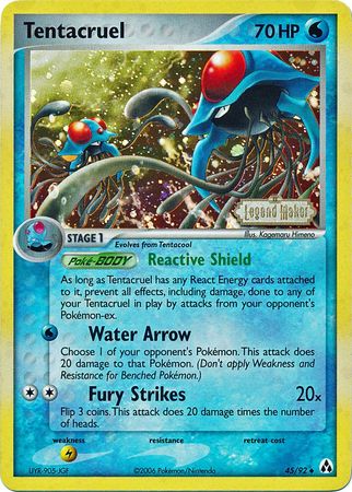 Tentacruel (45/92) (Stamped) [EX: Legend Maker] | Exor Games Bridgewater