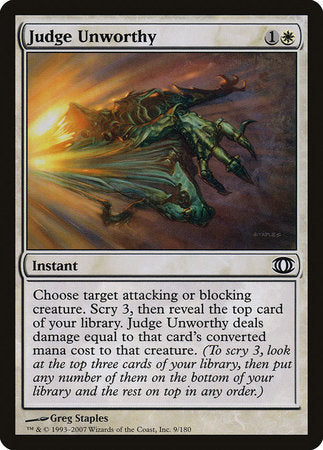 Judge Unworthy [Future Sight] | Exor Games Bridgewater