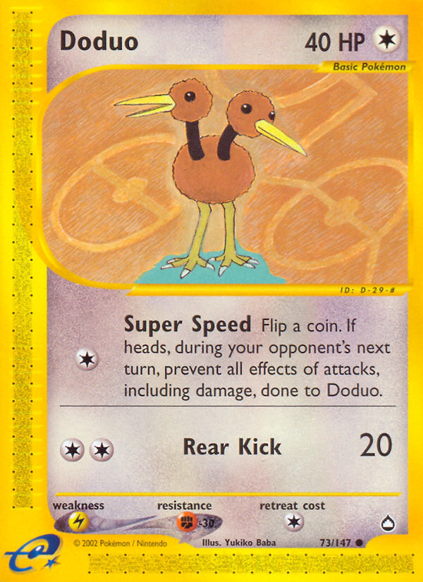 Doduo (73/147) [Aquapolis] | Exor Games Bridgewater