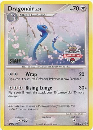 Dragonair (52/146) (State Province Territory Championship Staff) [Diamond & Pearl: Legends Awakened] | Exor Games Bridgewater