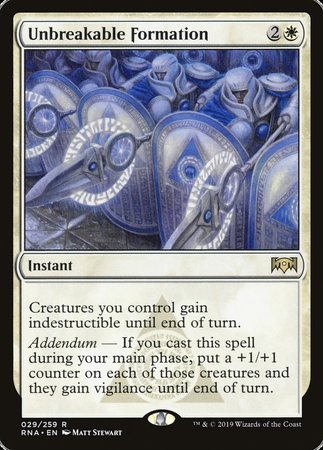 Unbreakable Formation [Ravnica Allegiance] | Exor Games Bridgewater