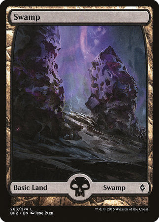 Swamp (263) - Full Art [Battle for Zendikar] | Exor Games Bridgewater