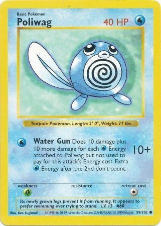 Poliwag (59/102) [Base Set Shadowless Unlimited] | Exor Games Bridgewater