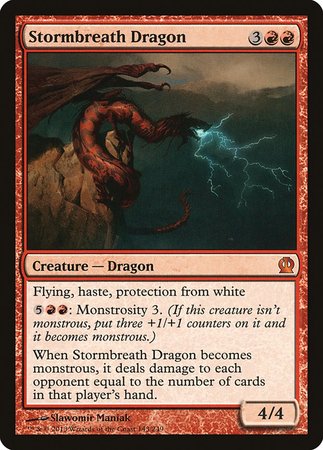 Stormbreath Dragon [Theros] | Exor Games Bridgewater