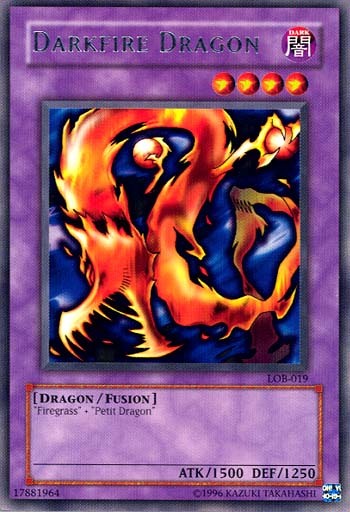Darkfire Dragon [LOB-019] Rare | Exor Games Bridgewater