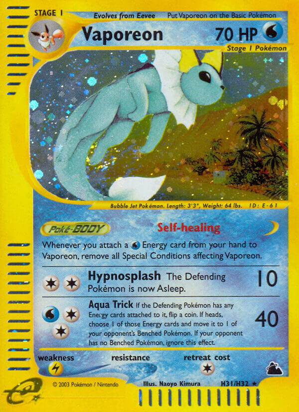 Vaporeon (H31/H32) [Skyridge] | Exor Games Bridgewater