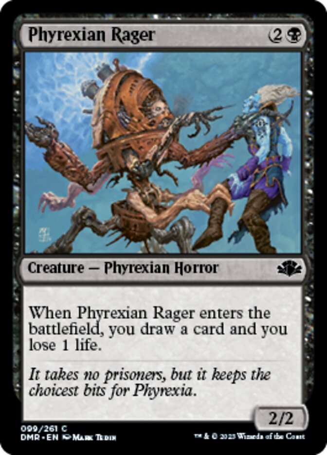 Phyrexian Rager [Dominaria Remastered] | Exor Games Bridgewater