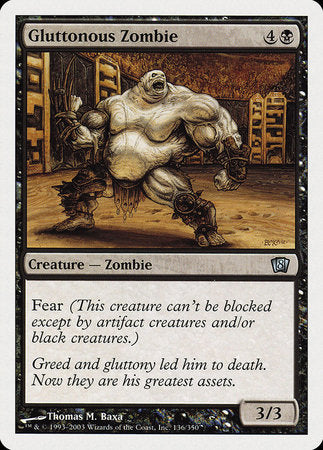 Gluttonous Zombie [Eighth Edition] | Exor Games Bridgewater