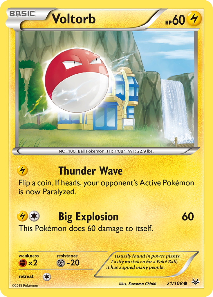Voltorb (21/108) [XY: Roaring Skies] | Exor Games Bridgewater