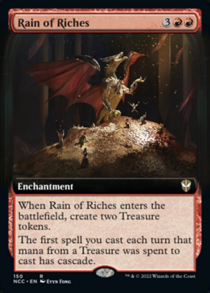 Rain of Riches (Extended Art) [Streets of New Capenna Commander] | Exor Games Bridgewater