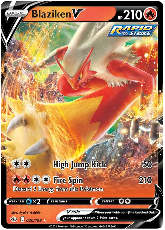 Blaziken V (020/198) [Sword & Shield: Chilling Reign] | Exor Games Bridgewater