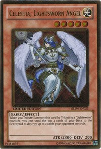 Celestia, Lightsworn Angel [GLD4-EN025] Gold Rare | Exor Games Bridgewater