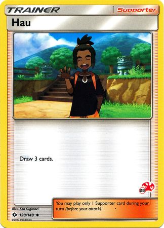 Hau (120/149) (Charizard Stamp #28) [Battle Academy 2020] | Exor Games Bridgewater