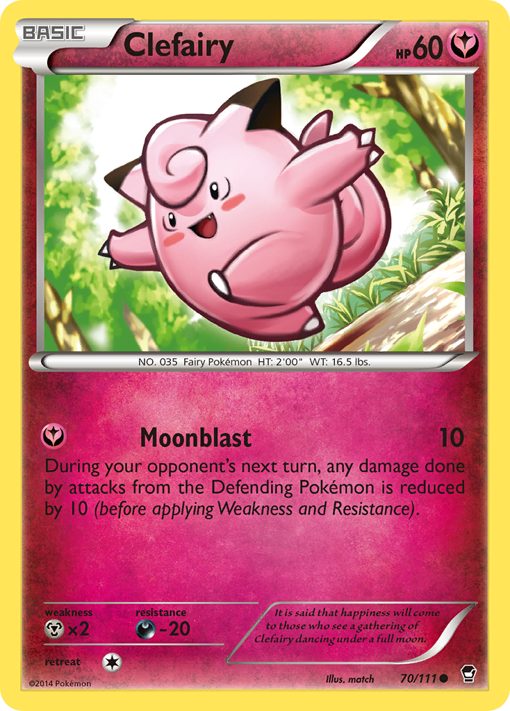 Clefairy (70/111) [XY: Furious Fists] | Exor Games Bridgewater