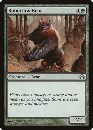 Runeclaw Bear [Duels of the Planeswalkers] | Exor Games Bridgewater