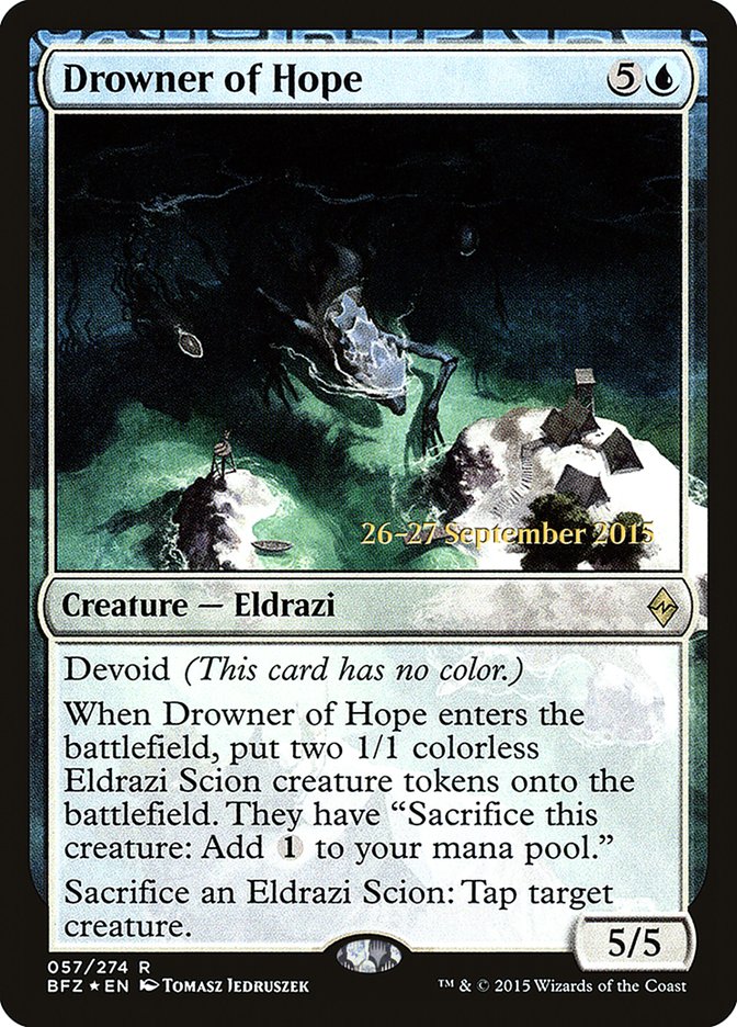 Drowner of Hope  [Battle for Zendikar Prerelease Promos] | Exor Games Bridgewater