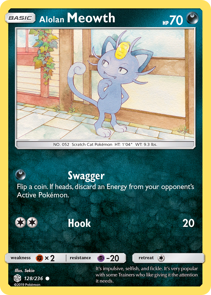 Alolan Meowth (128/236) [Sun & Moon: Cosmic Eclipse] | Exor Games Bridgewater