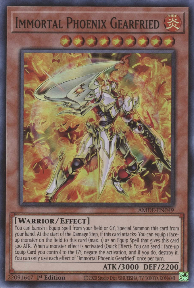 Immortal Phoenix Gearfried [AMDE-EN049] Super Rare | Exor Games Bridgewater