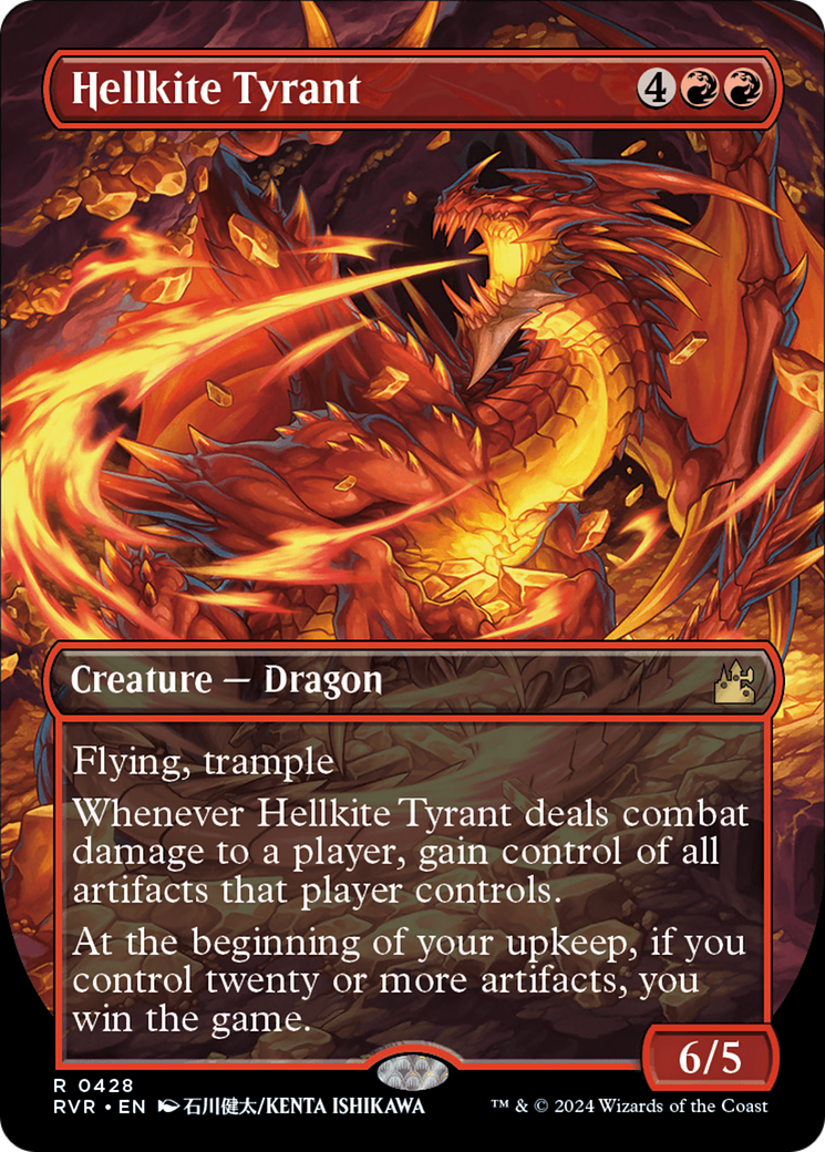 Hellkite Tyrant (Anime Borderless) [Ravnica Remastered] | Exor Games Bridgewater