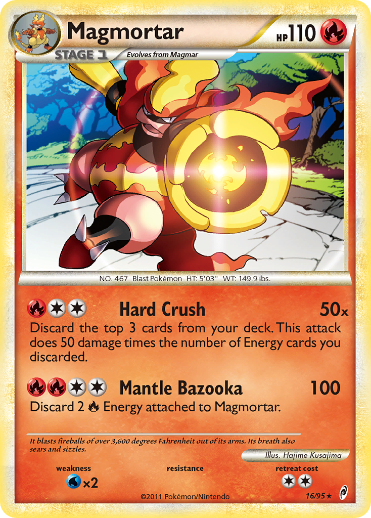 Magmortar (16/95) [HeartGold & SoulSilver: Call of Legends] | Exor Games Bridgewater