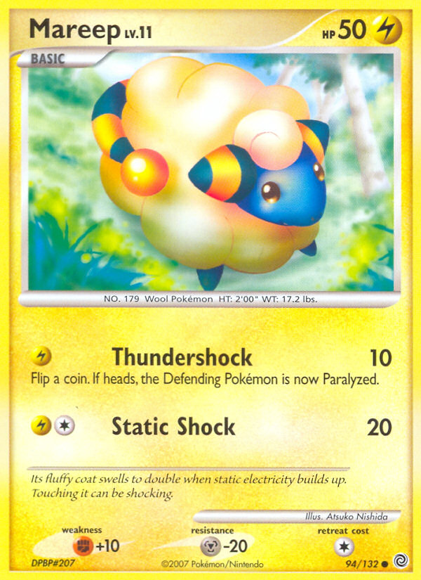 Mareep (94/132) [Diamond & Pearl: Secret Wonders] | Exor Games Bridgewater