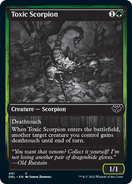 Toxic Scorpion [Innistrad: Double Feature] | Exor Games Bridgewater