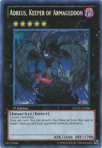 Adreus, Keeper of Armageddon [GENF-EN086] Secret Rare | Exor Games Bridgewater