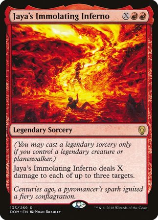 Jaya's Immolating Inferno [Dominaria] | Exor Games Bridgewater