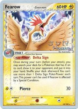 Fearow (18/100) (Delta Species) (Flyvees - Jun Hasebe) [World Championships 2007] | Exor Games Bridgewater