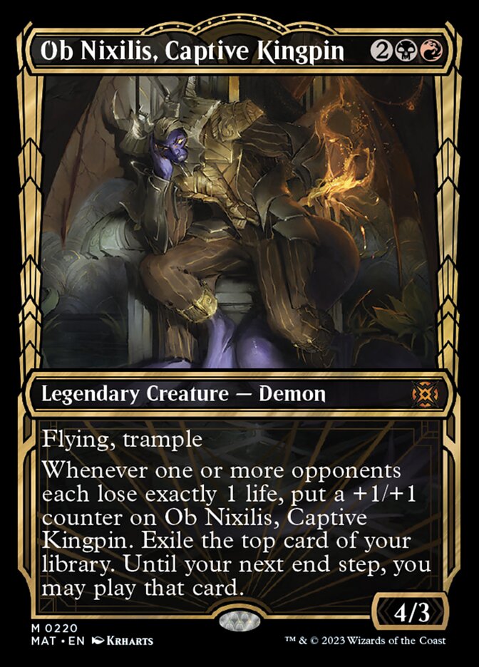 Ob Nixilis, Captive Kingpin (Showcase Halo Foil) [March of the Machine: The Aftermath] | Exor Games Bridgewater