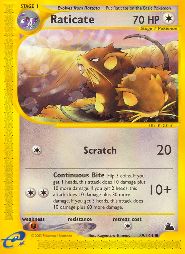 Raticate (89/144) [Skyridge] | Exor Games Bridgewater