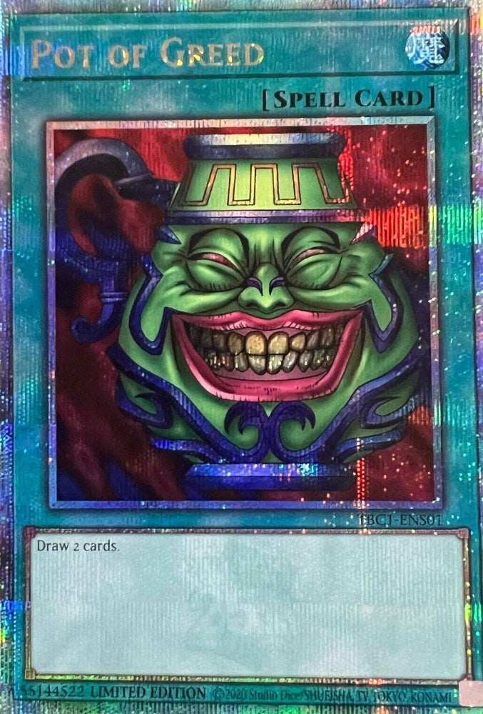 Pot of Greed [TBC1-ENS01] Secret Rare | Exor Games Bridgewater