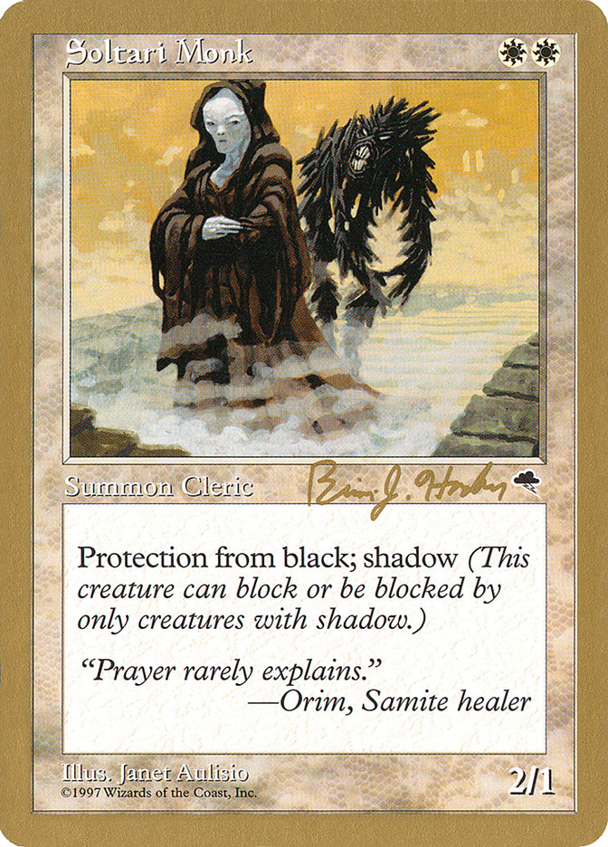 Soltari Monk (Brian Hacker) [World Championship Decks 1998] | Exor Games Bridgewater