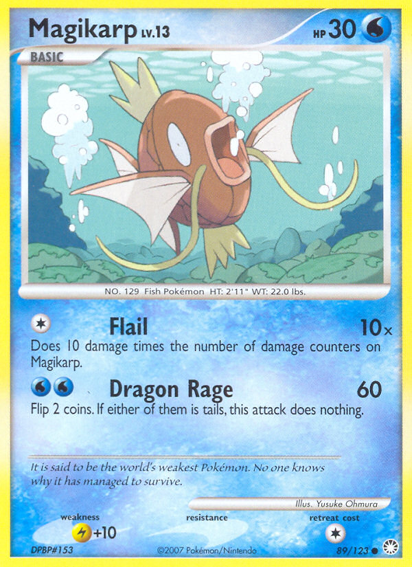 Magikarp (89/123) [Diamond & Pearl: Mysterious Treasures] | Exor Games Bridgewater