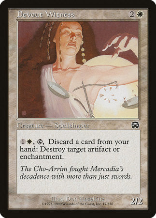 Devout Witness [Mercadian Masques] | Exor Games Bridgewater