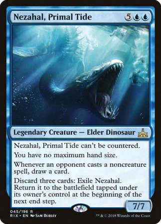 Nezahal, Primal Tide [Rivals of Ixalan] | Exor Games Bridgewater