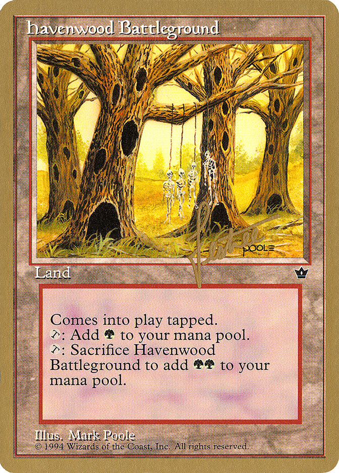 Havenwood Battleground (Bertrand Lestree) [Pro Tour Collector Set] | Exor Games Bridgewater