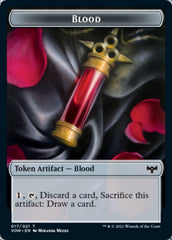 Blood // Treasure Double-sided Token [Innistrad: Crimson Vow Tokens] | Exor Games Bridgewater