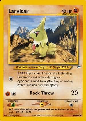 Larvitar (70/105) [Neo Destiny Unlimited] | Exor Games Bridgewater