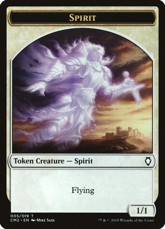Spirit Token [Commander Anthology Volume II Tokens] | Exor Games Bridgewater