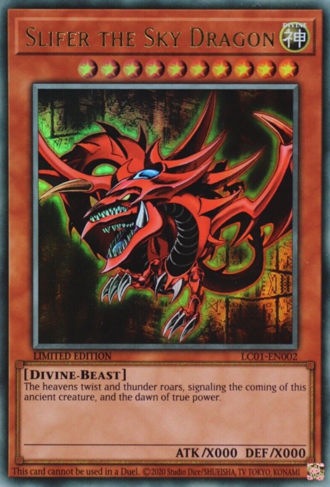 Slifer the Sky Dragon (25th Anniversary) [LC01-EN002] Ultra Rare | Exor Games Bridgewater