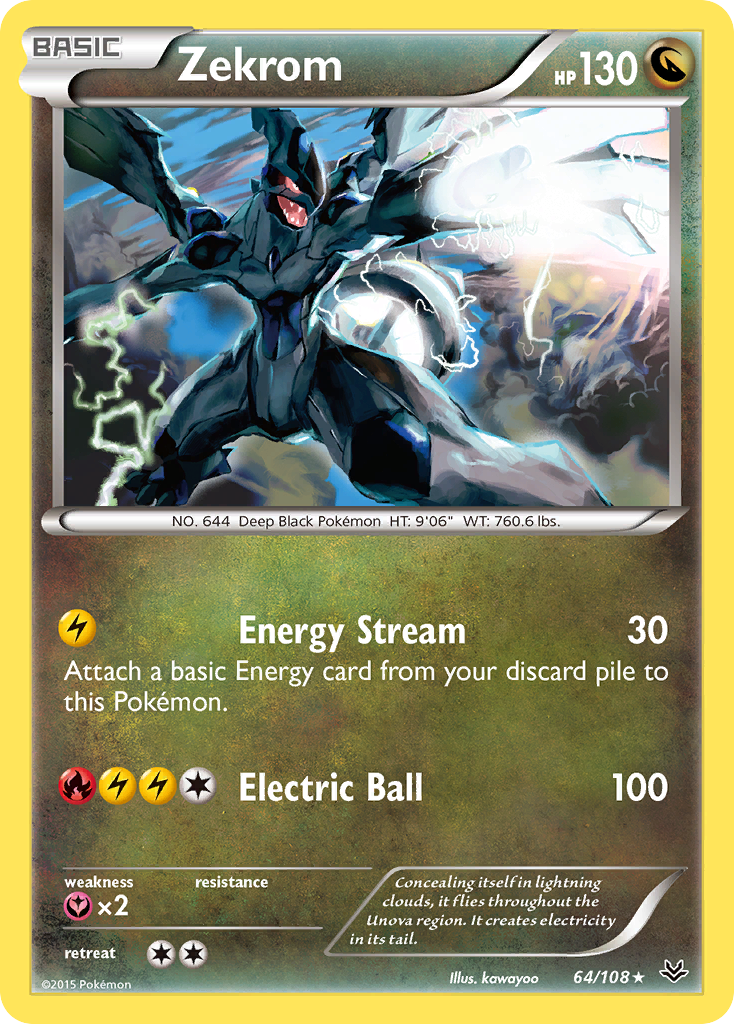 Zekrom (64/108) [XY: Roaring Skies] | Exor Games Bridgewater