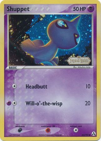 Shuppet (63/92) (Stamped) [EX: Legend Maker] | Exor Games Bridgewater