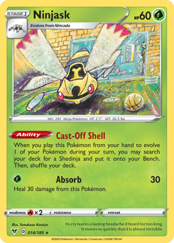 Ninjask (014/185) [Sword & Shield: Vivid Voltage] | Exor Games Bridgewater
